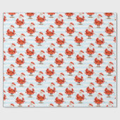 Festlich Niedlicher Weihnachtsmann Geschenkpapier (Flach)