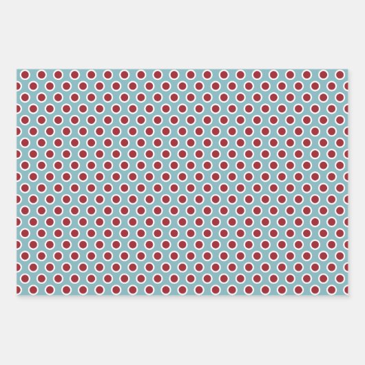 Festlich Polka Dot Selection Weihnachten Geschenkpapier Set (Vorderseite 3)