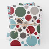 Festlich Polka Dot Selection Weihnachten Geschenkpapier Set (Beispiel)
