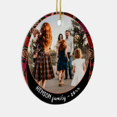 Festlich Rot - Eine Linie Weihnachtszeit Foto Ce Keramik Ornament (Rechts)