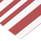 Festlich rot-weiß gestreift kurzer tischläufer (Ecke)