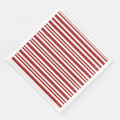 Festlich rot-weiß gestreift serviette (Ecke)