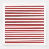 Festlich rot-weiß gestreift serviette (Vorderseite)