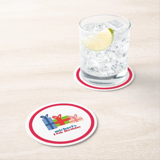 festlich runder pappuntersetzer (Vor Ort)