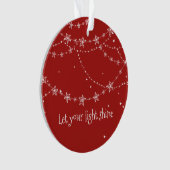 festlich | String Stars | Lass Deinem Leuchtschirm Ornament (Vorderseite)