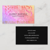 Festlich und glamourös visitenkarte (Vorne/Hinten)