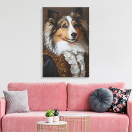 Festlich und Regal Shetland Sheepdog | Sheltie Leinwanddruck