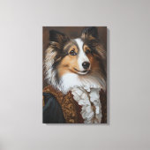 Festlich und Regal Shetland Sheepdog | Sheltie Leinwanddruck (Vorderseite)