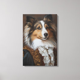 Festlich und Regal Shetland Sheepdog | Sheltie Leinwanddruck