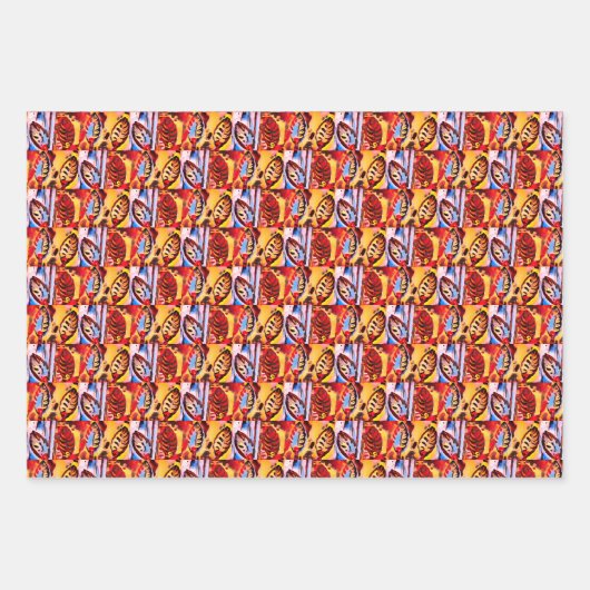 Festlich und üppig! geschenkpapier set (Vorderseite)