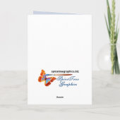 Festliche Abschluss-Ballons Karte (Rückseite)