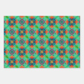 Festliche Abstrakte Kunstform Weihnachten Geschenkpapier Set (Vorderseite 3)