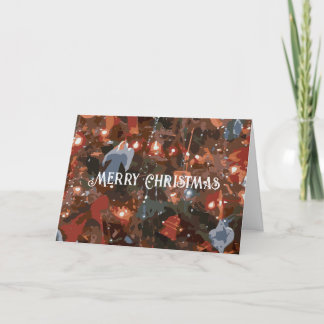 Festliche Abstrakte Nahe Weihnachtsbäume Feiertagskarte