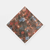 Festliche Abstrakte Nahe Weihnachtsbäume Serviette (Ecke)