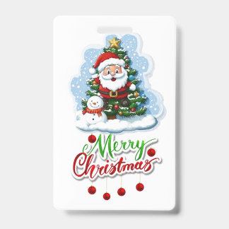 Festliche Abzeichen-Design-Aktion: Weihnachten fei Ausweis