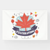Festliche Ahornblatt-Feier Banner (Horizontal)