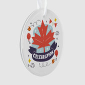 Festliche Ahornblatt-Feier Ornament (Vorderseite)