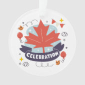 Festliche Ahornblatt-Feier Ornament (Vorderseite)
