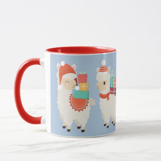 Festliche Alpacas-Tragegeschenke | Weihnachtsfeier Tasse (Links)