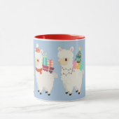 Festliche Alpacas-Tragegeschenke | Weihnachtsfeier Tasse (Zentrum)