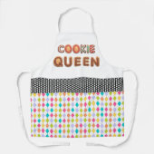 Festliche Alphabet Cookie Queen Schürze (Vorderseite)