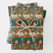 Festliche Alte Welt Der Weihnachtsmann Geschenkpapier Set (Beispiel)