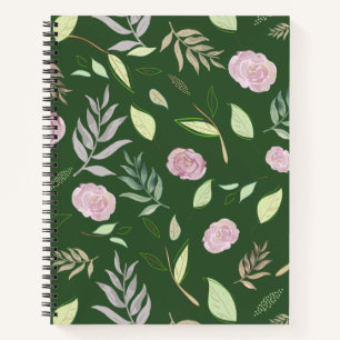 Festliche Aquarellfarben-Blume 8 Notizblock