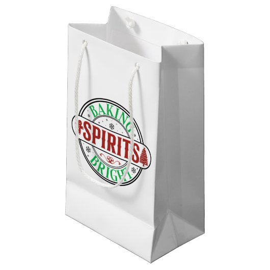 Festliche Backbrillentechnik Kleine Geschenktüte (Vorderseite Schrägansicht)