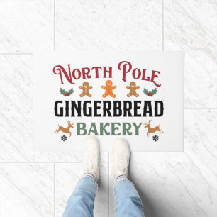Festliche Bäckerei am Nordpol Fußmatte