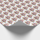 Festliche Backkekse Frau Claus Geschenkpapier (Ecke)