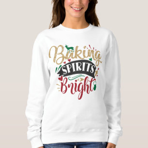 Festliche Backspirituosen, helle Wortart Sweatshirt