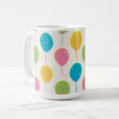 Festliche Ballons auf einer Tasse (Vorderseite Links)