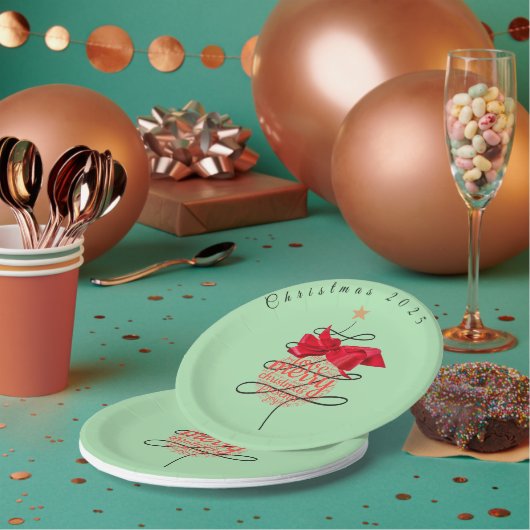 Festliche Bauble Weihnachtsbücher Party Teller (Multi)