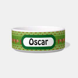 Festliche Baubles Weihnachten Personalisierte Katz Napf