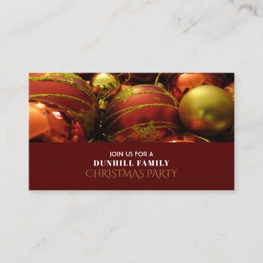 Festliche Bauern, Einladung zum Weihnachtsfest im  (Vorderseite)