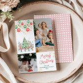 Festliche Bauern Schneeflocken Frohe Weihnachten 2