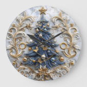 Festliche Baum Charm Dekoration Große Wanduhr (Vorderseite)