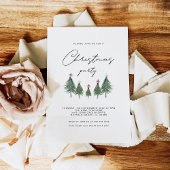 Festliche Bäume Weihnachten-Party Einladung