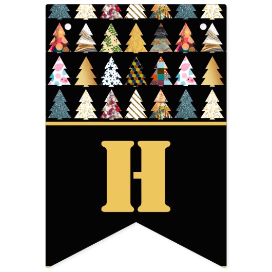 Festliche Bäume, Weihnachts-Party Wimpelkette (Zweite Fahne)