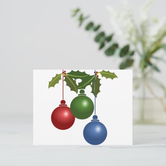 Festliche Bausteine Postkarte (Stehend Vorderseite)