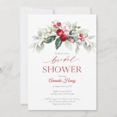 Festliche Berry Bridal Dusche Einladung (Vorderseite)