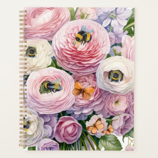 Festliche Bienen & Floralplaner Planer (Vorderseite)