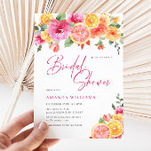 Festliche Blume Blumenzitrus Brautparty Einladung