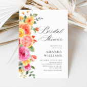 Festliche Blume Blumenzitrus Brautparty Einladung