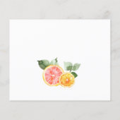 Festliche Blume Citrus Bridal Rezept Karte anforde (Rückseite)