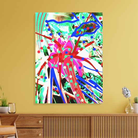 Festliche Blume Leinwanddruck (Insitu (Wohnzimmer))