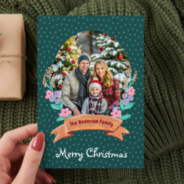 Festliche Blumenreste Grün Foto Weihnachten