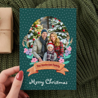 Festliche Blumenreste Grün Foto Weihnachten