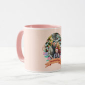 Festliche Blüten Rosa Foto Tasse (Vorderseite Links)