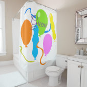 Festliche Bollen, Name Duschvorhang (Beispiel)